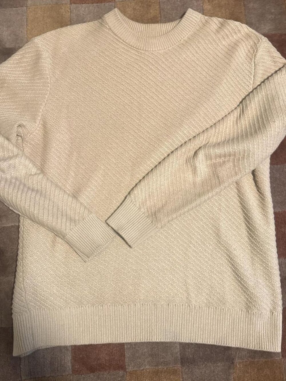 Zara Men’s Cream Sweater Size S